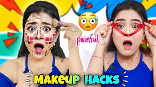 Testing Out *Viral* MAKEUP Hacks 😰 *Shocking Results* 😱 Nilanjana Dhar