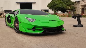 1/5 Lamborghini RC car with a 47CC V12 gasoline engine ｜Start to Finish by @septemberflow 