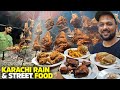 Larkana sajji  oil free roasted chicken  karachi street food in rain  bakra eid ki ronaq  pk