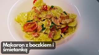 Makaron kokardki z boczkiem i śmietanką | Monsieur Cuisine Smart / LIDLOMIX