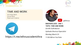 7-Day Free Masterclass | Day 1 - Time and Work Shortcuts