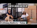 OFFGRID POWER SYSTEM // Lithium Battery + Solar Caravan Install // Upgraded Our Setup