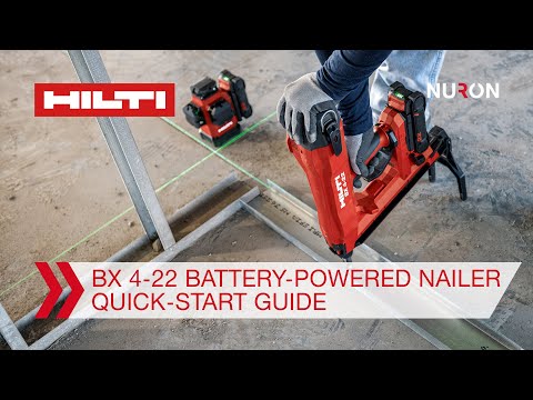 Hilti Nuron BX 4-22 Battery-Powered Nailer - Quick-Start Guide
