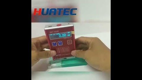 HUATEC Surface Roughness Tester SRT5000 Detailed description of operation