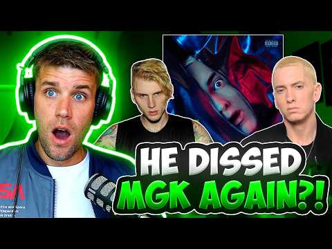 THE MGK BEEF ISN T OVER Rapper Reacts To Eminem Bad One FIRST REACTION