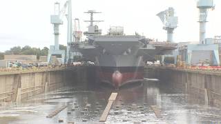 The Future USS John F. Kennedy Dry Dock Flooding