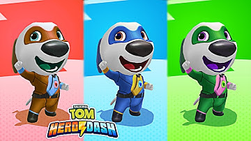 Talking Tom Hero Dash - 3x Super Hank - Gameplay (Android, iOS)