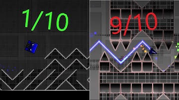 Xo but all parts are from easiest to hardest | Geometry Dash