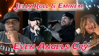 This Is Deep!!!!  Eminem, Jelly Roll - Even Angels Cry (Reaction)
