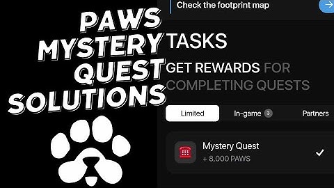 Paws Mystery Quest: How to Complete the New Task and Earn + 8000 Paws (December 2)