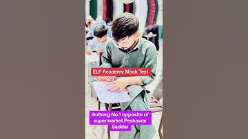 Mock test ELP Academy Gulberg Peshawar
