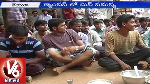 Kakatiya University | Students Strike against Management over closed Hostel Mess | V6 News