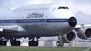 Retro Lufthansa Boeing 747-8i D-ABYT First Flight Documentary @ KPAE Paine Field
