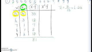 Finding variance and standard deviation using computational formula
