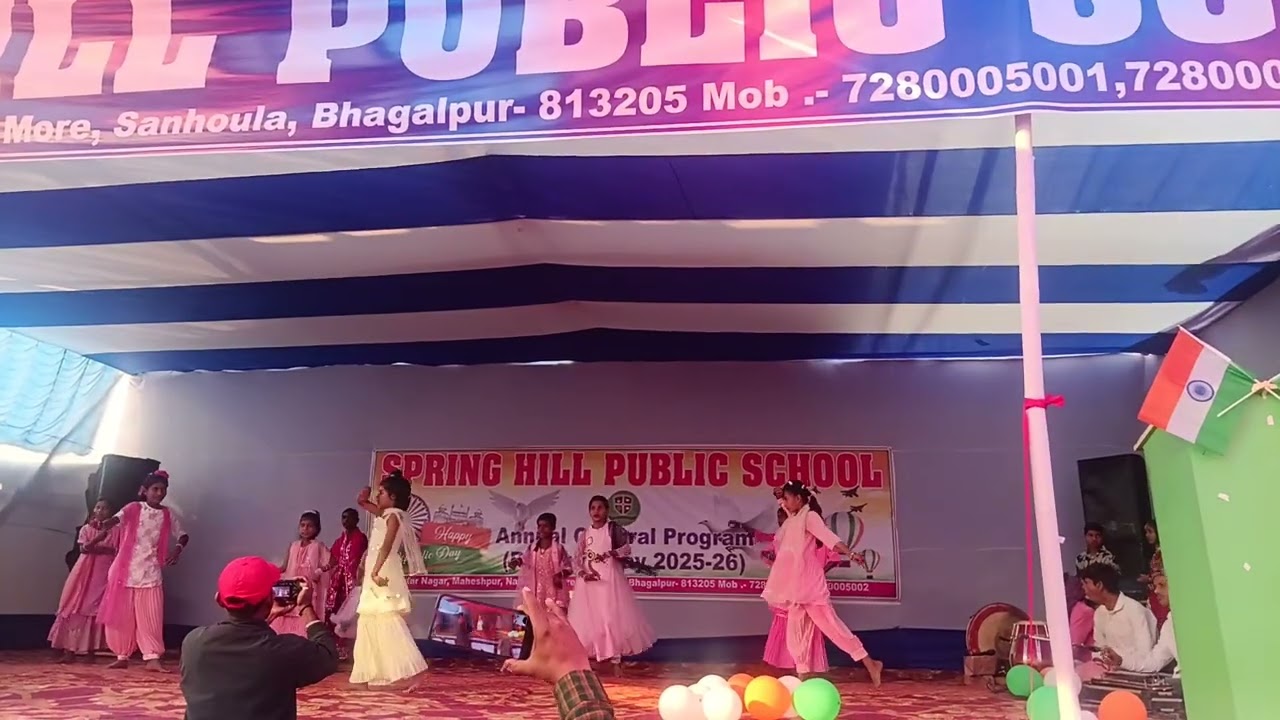 Stage show dance republic Day2026 spring hil public School divyanshi Raj
