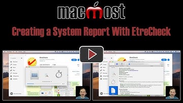 Creating a System Report With EtreCheck (MacMost #1868)