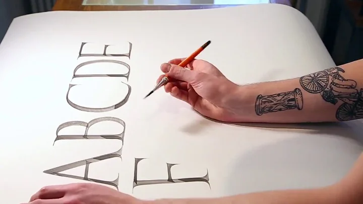 HOW TO WRITE ROMAN CAPITALS CALLIGRAPHY ALPHABET W...