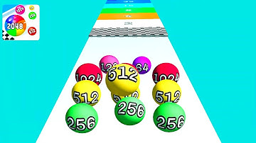 Run and Race Merge Ball 2048 ! All Levels Gameplay (116-123) android, ios