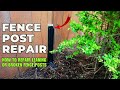 🔨 NO DIGGING! Fix Your LEANING Fence Post with Metal Stakes (Easy DIY Fence Repair)