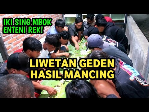 Yang Ditunggu! Liwetan Masak-masak Ikan Hasil Mancing Dengan Bumbu Yang Diambil Dari Alam