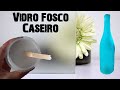 Vidro Jateado Caseiro Transparente ou Colorido