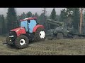 Spintires mods  case tractor using winch