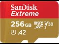 Review SanDisk 256GB Extreme microSDXC UHS I Memory Card with Adapter
