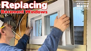 How To Replace A Basement Window / DIY Home Improvement / Step by Step Window Installation by Artisan Made 11,594 views 3 months ago 9 minutes, 44 seconds