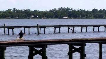 Modified GPS guided Arduino boat test. Day 2