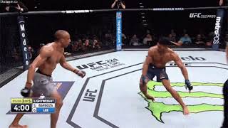 Edson Barbosa vs Kevin Lee Head kick