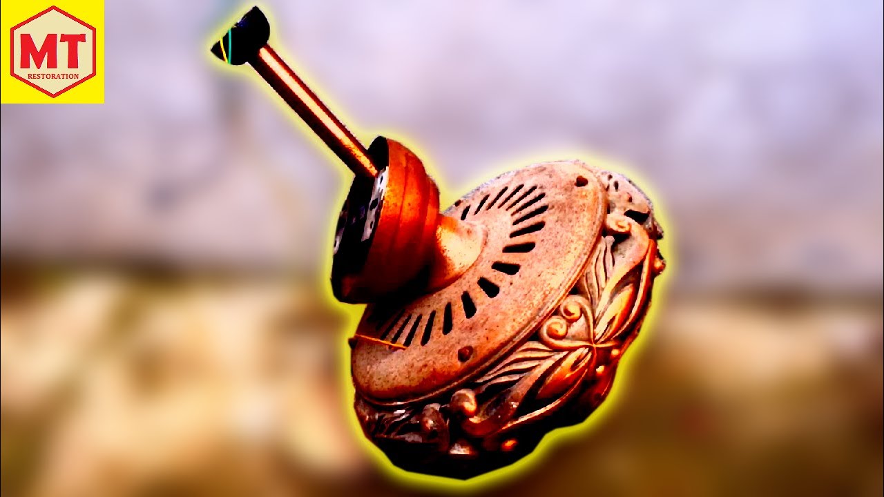 Restoration - Antique Ceiling Fan | Restore rusty electric fan - YouTube