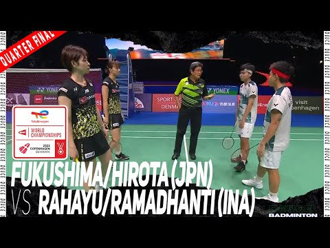 Fukushima/Hirota (JPN) vs Rahayu/Ramadhanti (INA) Badminton World Championships 2023 | QF