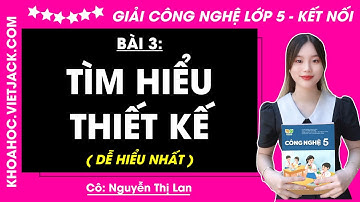 Công nghệ lớp 5 Bài 3: Tìm hiểu thiết kế - Trang 14, 15, 16 | Kết nối tri thức (DỄ HIỂU NHẤT)