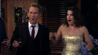 HIMYM Ted punches Darren at Barney and Robin's wedding