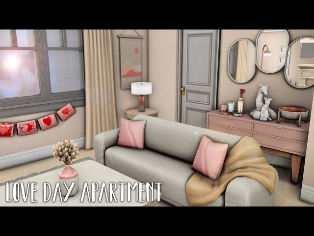 Love Day Apartment Collab w/@Gryphi 💘...(Sims 4 Speed Build) class=