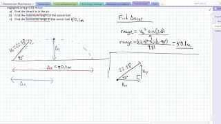 Problem: Projectile Launched at an Angle on a Horizontal Surface (Range Equation Problem)