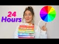 Color wheel picks my read for 24 hours straight | 24 hr reading challenge