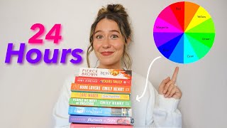 Color wheel picks my read for 24 hours straight | 24 hr reading challenge