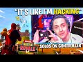 NINJA TRIES FORTNITE WITH A CONTROLLER!