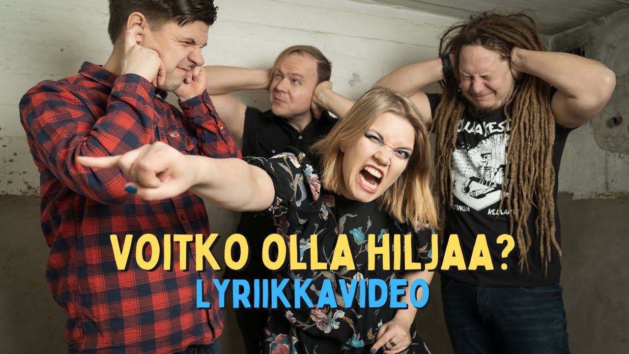 Saa kiljua - Voitko olla hiljaa? (Lyriikkavideo - Suomipunk - Suomirock - Punkrockmusic)