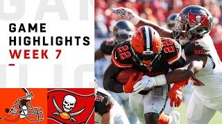 Browns vs. Buccaneers Week 7 Highlights | NFL 2018