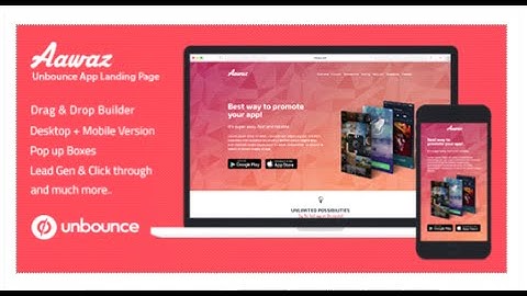 Unbounce App Landing Page Template - Aawaz  by ilmosys | ThemeForest Download