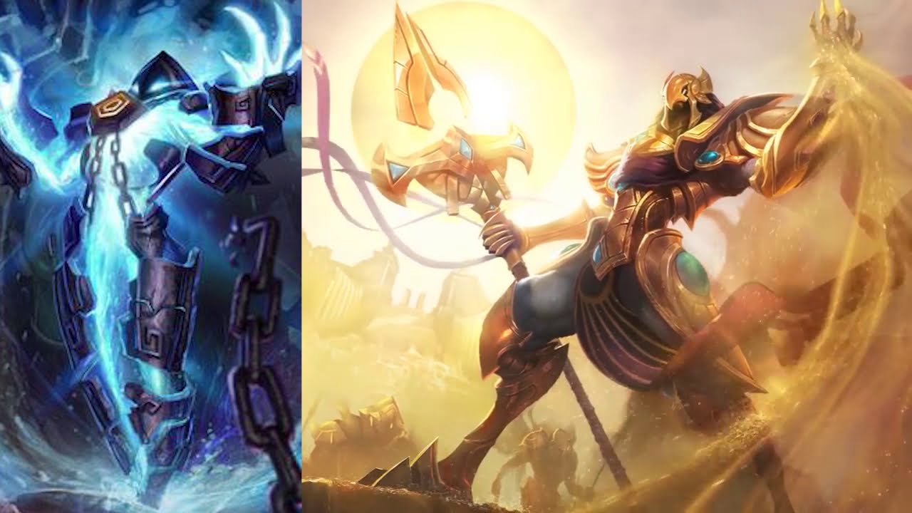 Interacciones de Azir con sivir, nasus, renekton, xerath, dragon, baron