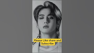 Realistic Pencil Drawing of BTS Jungkook | Fan Art for BTS Army #jungkook #bts #drawing #shorts