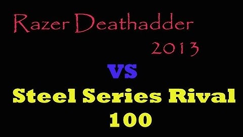 Razer Deathadder vs SteelSeries Rival 100. Aim test