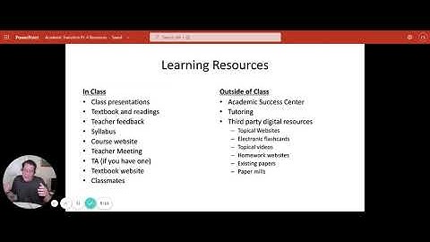 Making a Successful Academic Transition to College  Pt  4 Resources