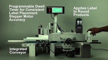 Tach-It Mini-Con R Automated Wipe On Label Applicator for Bottles and Round Products