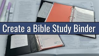 EASY TO CREATE BIBLE STUDY BINDER | Amanda Brown