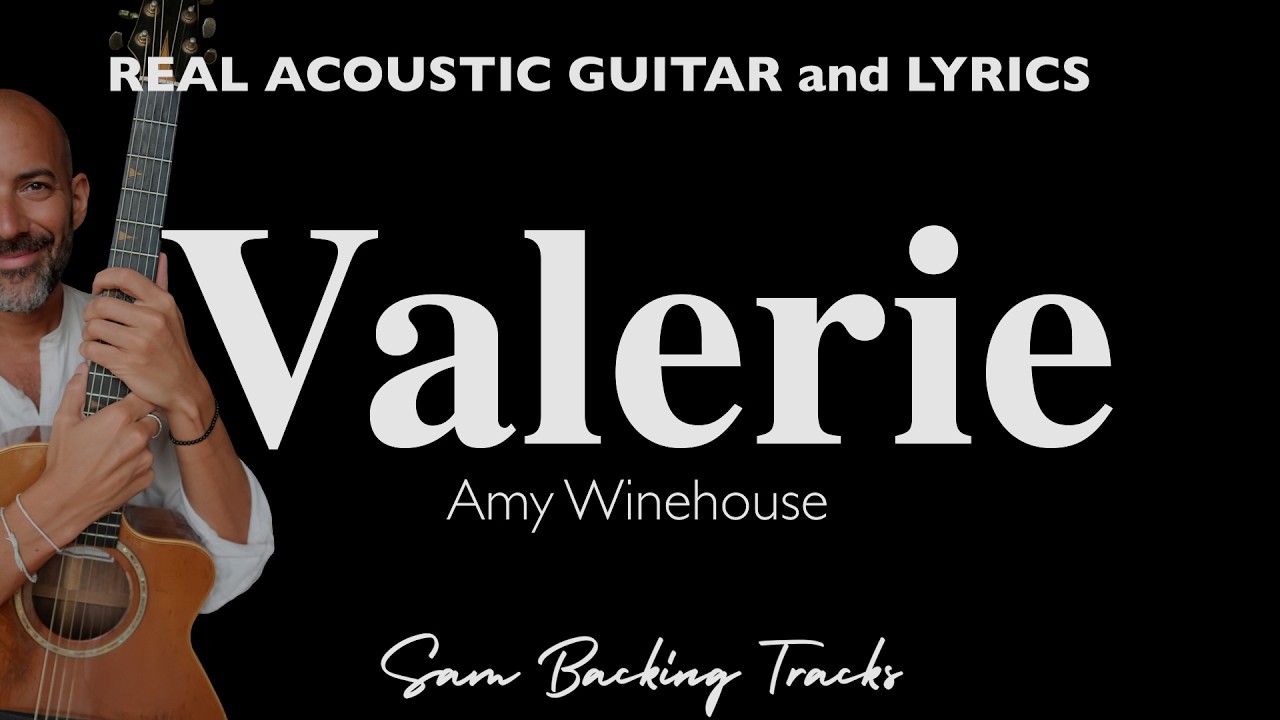 Valerie - Amy Winehouse (Acoustic Soulful Karaoke | Original Key)