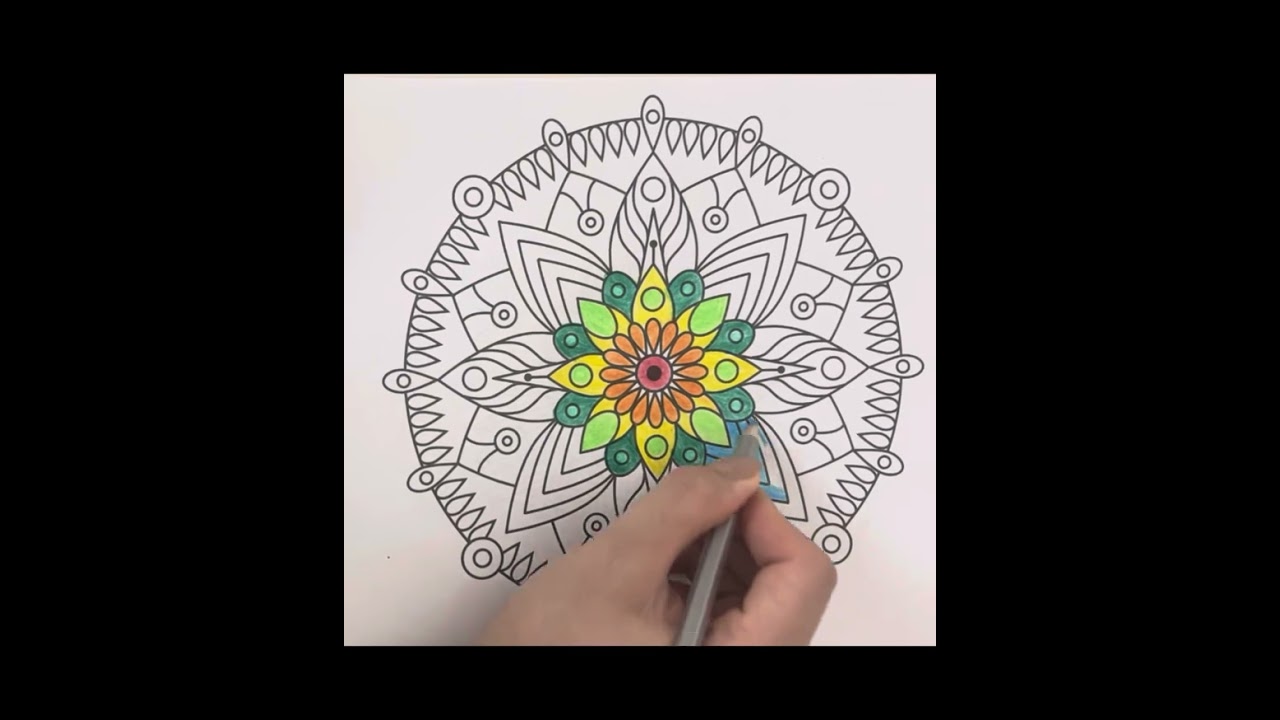 Mandala coloring🎨#mandala